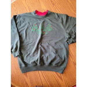 MC Sportswear Christmas Tree Sweatshirt Size Medium